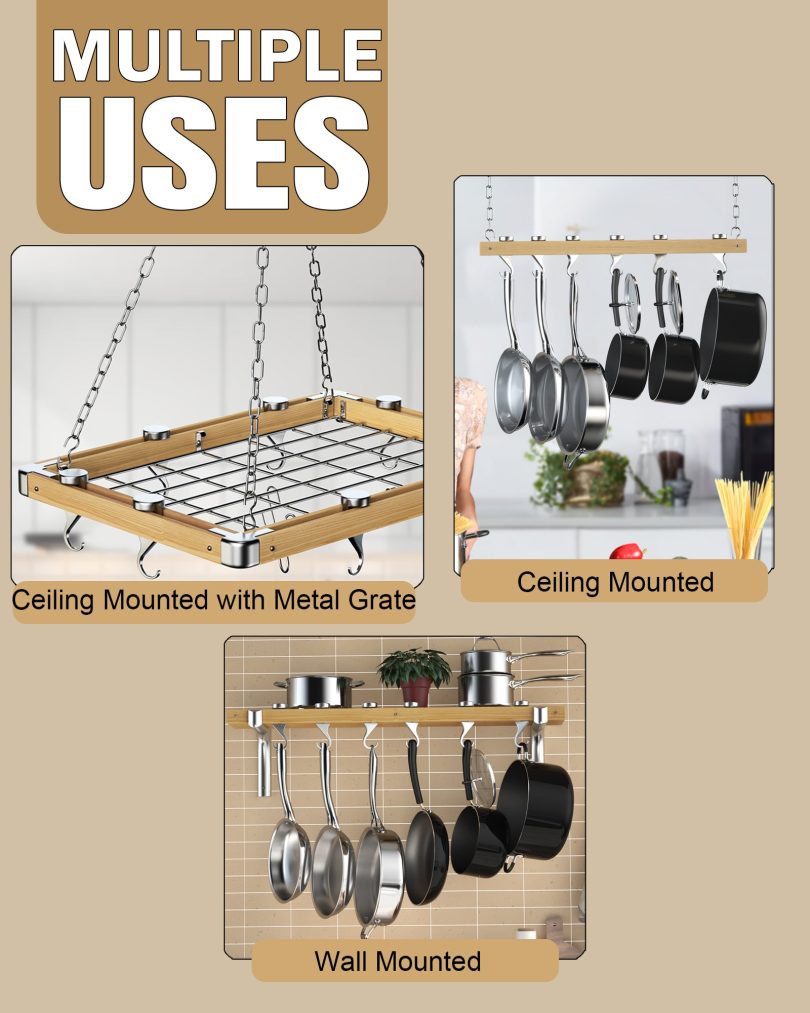 Cooks Standard Pot Rack Solid Cast Pan Hook, Set of 4 - Image 5