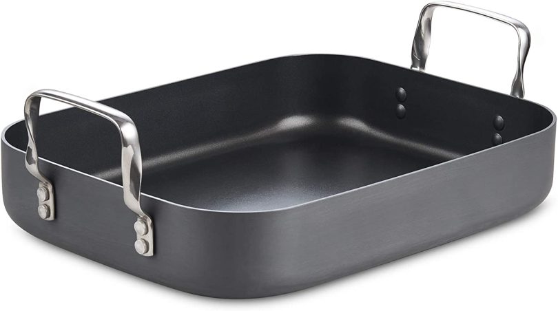 Cooks Standard Hard Anodized Nonstick Bakeware Roaster with rack 16-inch by 12-inch - Image 2