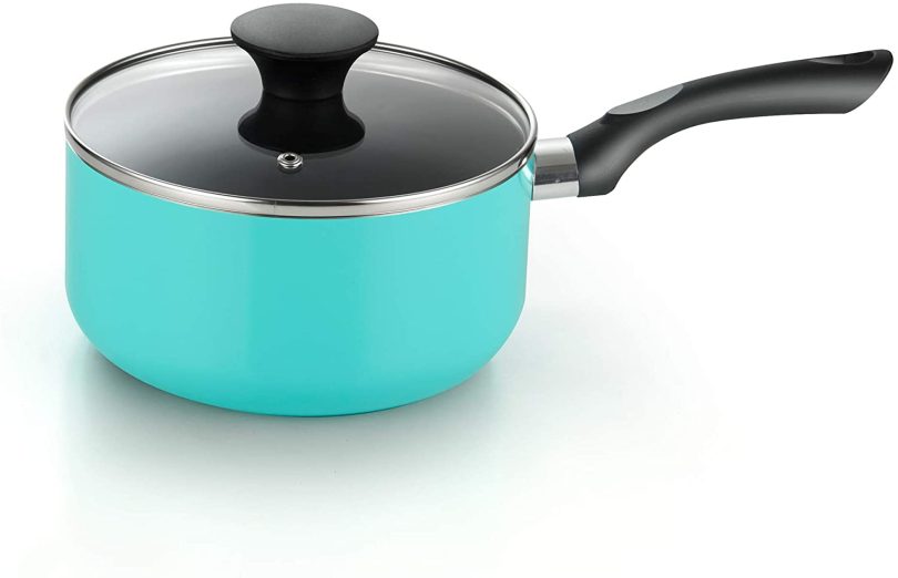 Cook N Home Kitchen Cookware Sets Nonstick, Pots and Pans Set Includes Stockpots, Saucepans, Frying Pans, Dutch Oven Pot with Lids, 10-Piece, Turquoise - Image 7