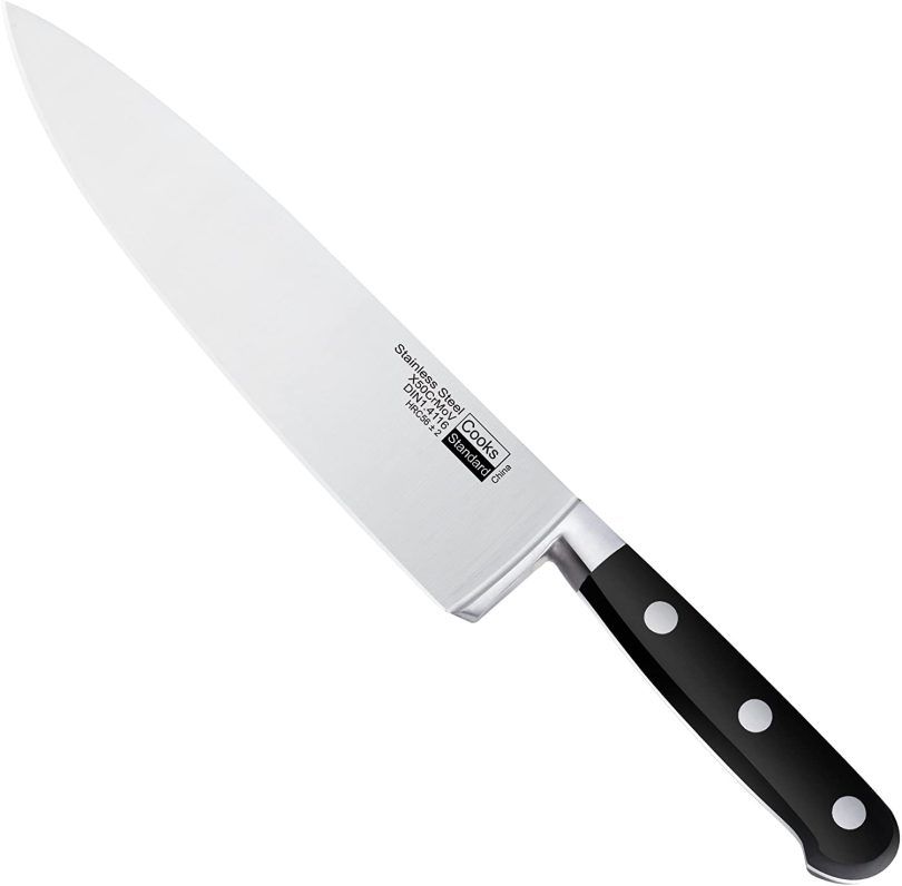 Cooks Standard 8-Inch/20cm Stainless Steel Chef's Kitchen Knife, Multi Purpose 8-Inch, 8, Black