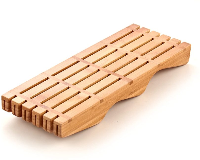 Cook N Home Bamboo Knife Storage in-Drawer Block - Image 8