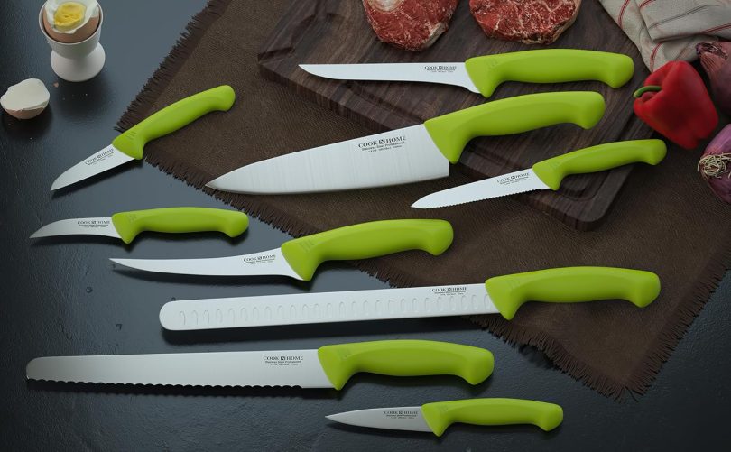 Cook N Home Bread Slicer Knife 10-Inch, Wavy Serrated High Carbon German Stainless Steel Sharp Kitchen Knife, Ergonomic Handle, Green - Image 9