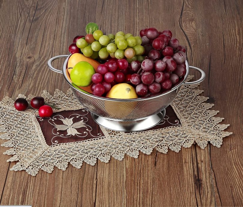 Cook N Home Micro Perforated?Colander with Handle and Solid Base - Image 5