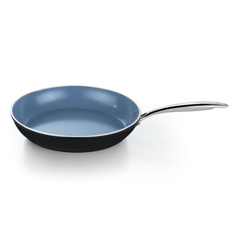 Cook N Home Ceramic Nonstick Coating Saute Fry Pan 12-inch , Grey - Image 3