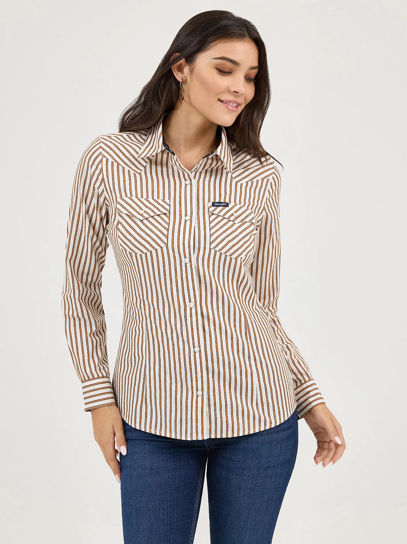 Ladies Wrangler All Occasion Western Snap Shirt - 112371901 - Image 5