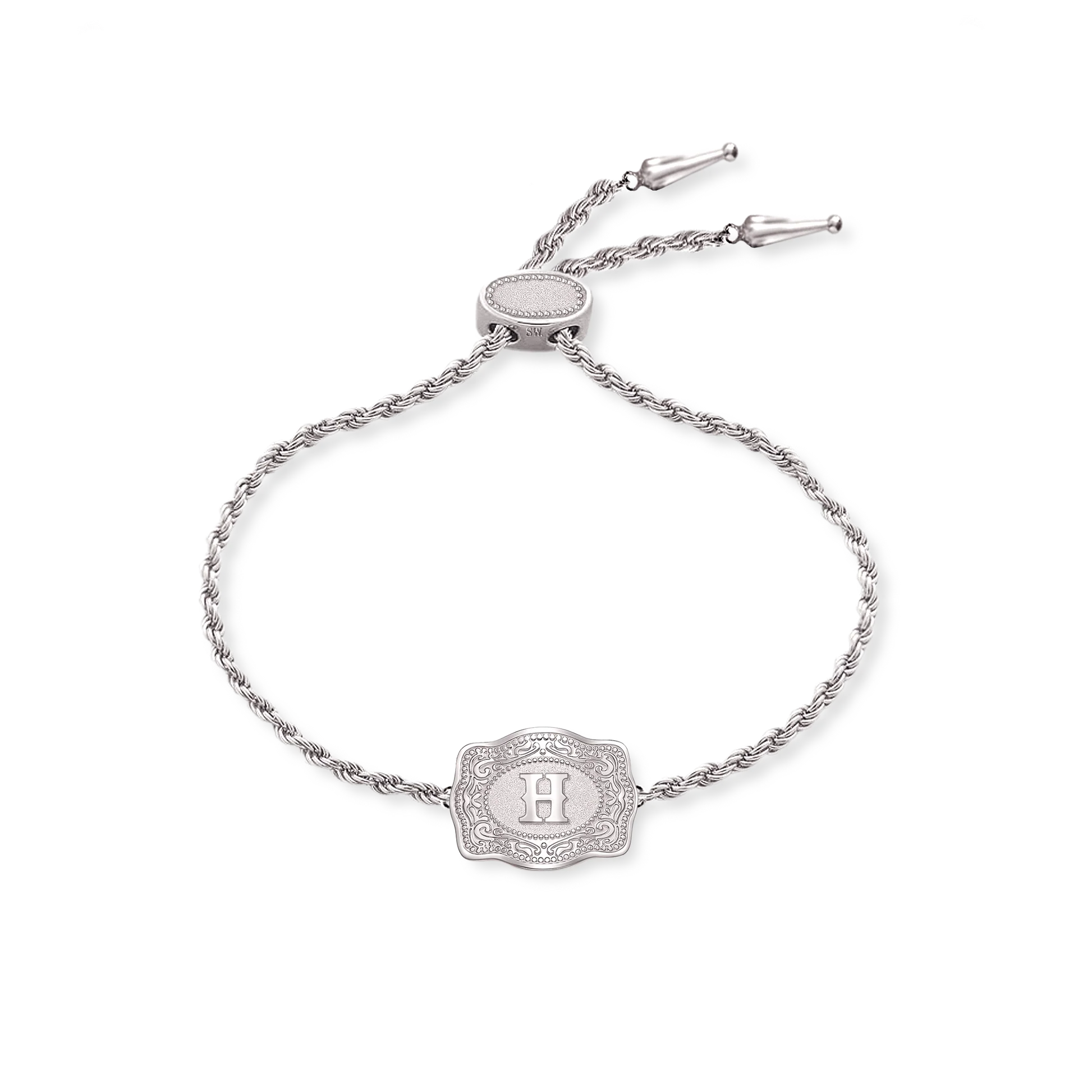 SpurWest Trading Co. Ultra Mini Belt Buckle Silver Bracelet - Image 9