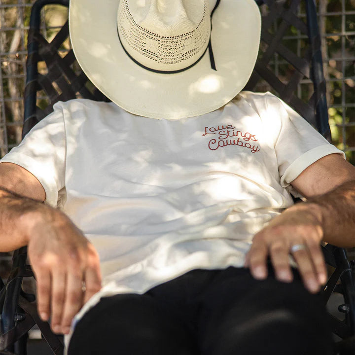 Sendero Provisions Co. Vintage White Love Stings T-Shirt - SPCS125S24B - Image 2